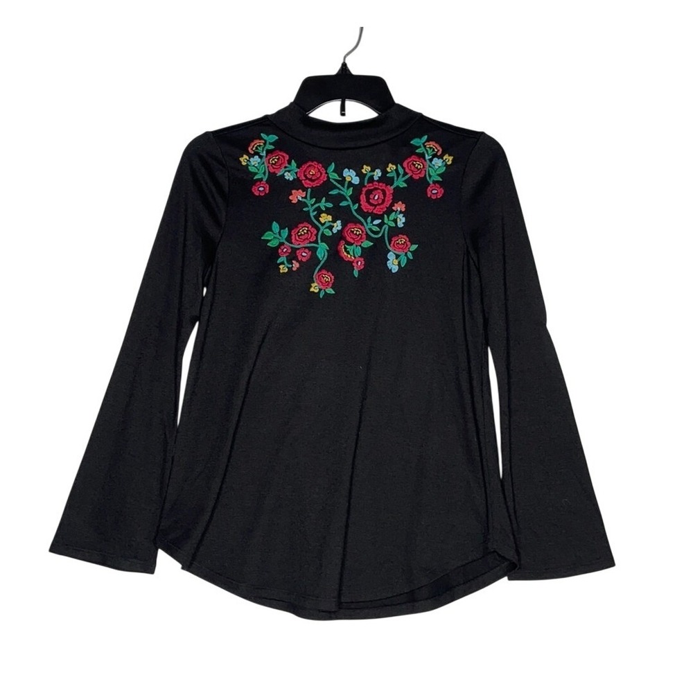 Ann Taylor LOFT Long Sleeve Tunic embroidered XXSP